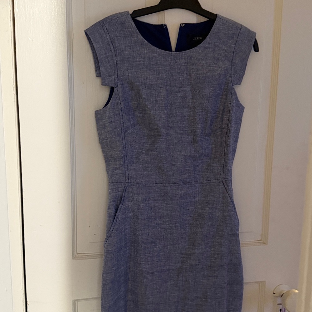 J. Crew Chambray Midi Dress